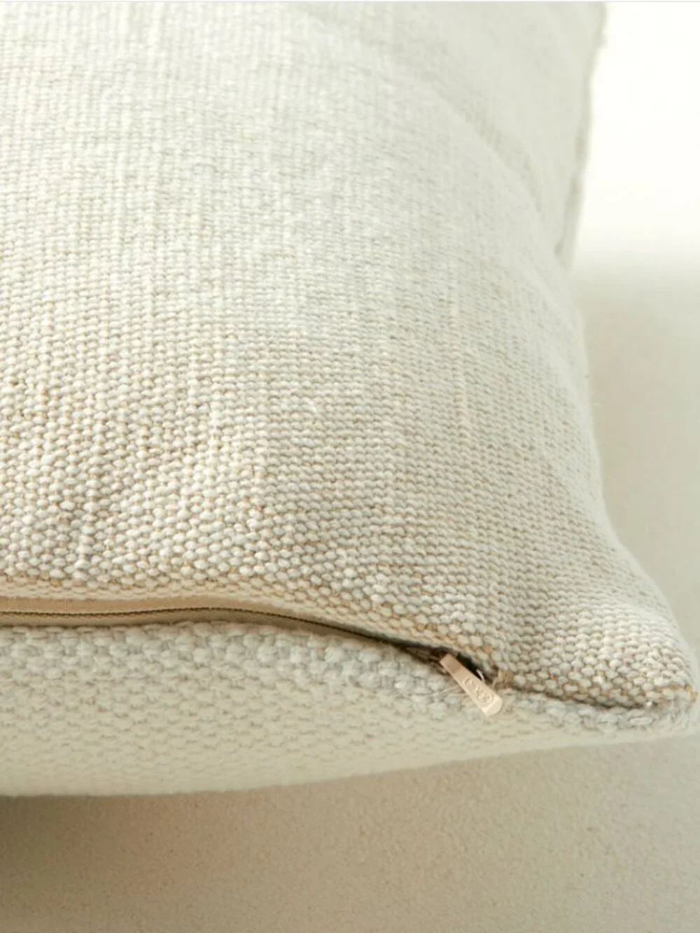 West Elm Cotton Canvas Pillow Cover - Natural 18